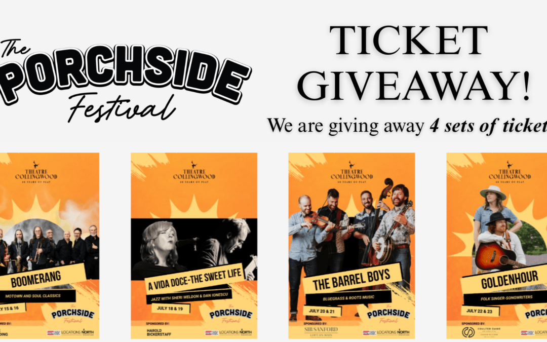Win a set of tickets to the Collingwood Porchside Festival 2026!