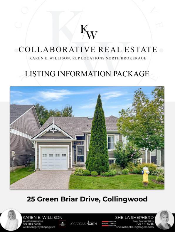 25 Green Briar Drive For Sale in Collingwood
