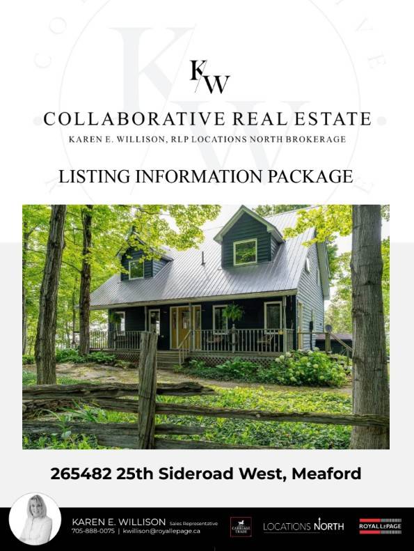 Electronic Listing Package 25th Sideroad West Meaford Front Page 25th Sideroad West Meaford Electronic Listing Package</p>
<p>265482 25th Side Road