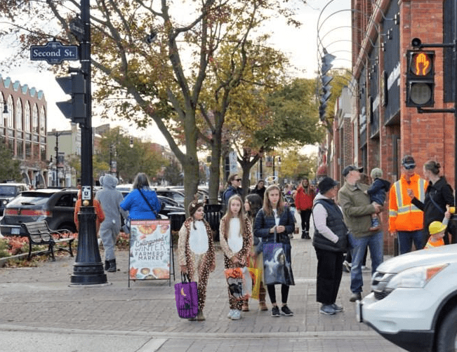 Collingwood Downtown Trick or Treat Halloween Trick or Treat Trail in downtown Collingwood, Ontario, featuring family-friendly festivities and local businesses.