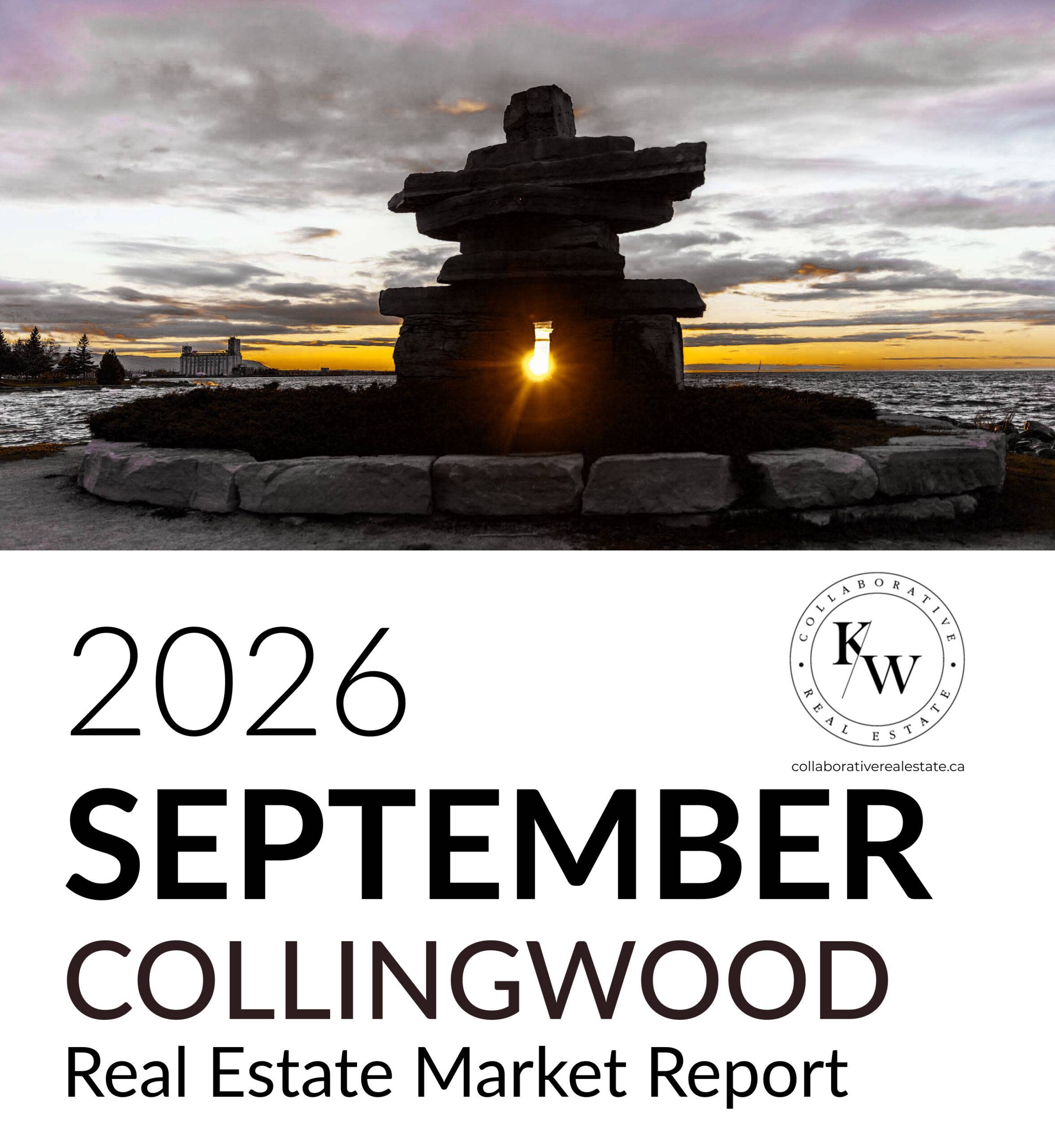 September 2026 Collingwood real estate market report with home sales, average and median prices, and market trends.