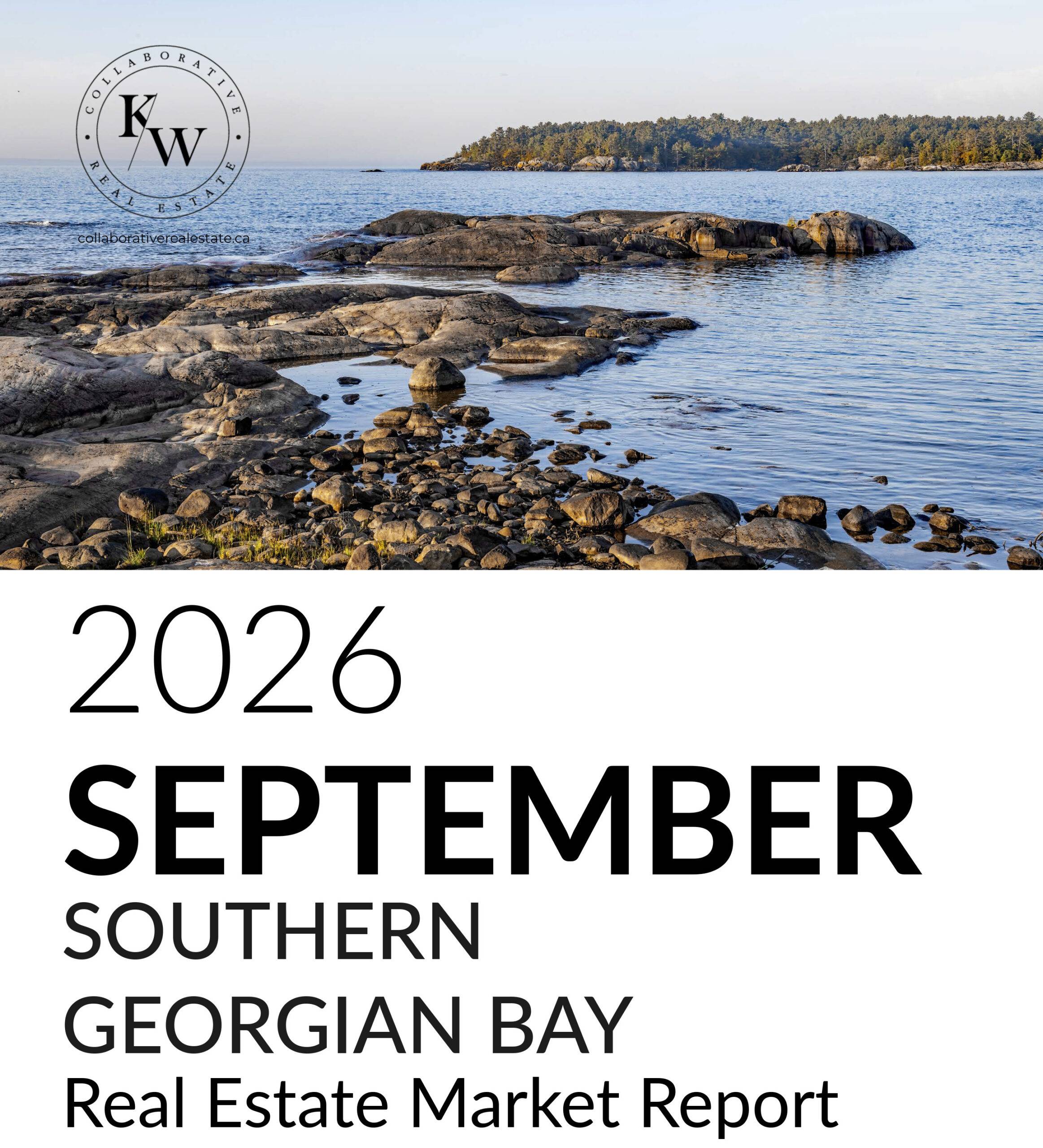 September 2026 Southern Georgian Bay real estate market report with home sales, average and median prices, and market trends.